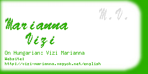 marianna vizi business card